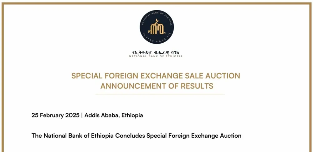 Ethiopia’s Second Special Forex Auction Sees Rates Surge to ETB 135.62 per USD